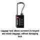 Master Lock 4696D TSA-Accepted Luggage Padlock