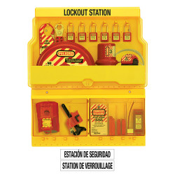 Master Lock S1900VE410 Deluxe Valve & Electrical Lockout Station