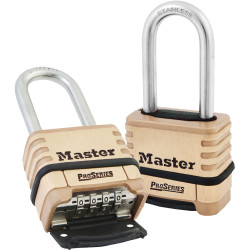 Master Lock 1175LHSS Resettable Combination Lock, Stainless Steel Shackle