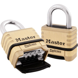 Master Lock 1175RS Resettable Combination Lock, Stainless Steel Shackle