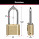 Master Lock 175DLH ProSeries Set Your Own Combination Padlock