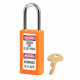Master Lock 411 Lightweight Thermoplastic Padlock, Zenex Key Retaining