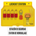 Master Lock 1482BP1106ES Bilingual English / Spanish Padlock Station