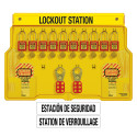 Master Lock 1483BP410ES Bilingual English / Spanish Padlock Station