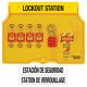 Master Lock 1482BP410 Padlock Station