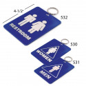 Lucky Line 53200 Restroom Tag With Ring