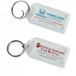 Lucky Line 9516 Custom Imprinted Key Tag With Flap - With Tang Or Split Ring