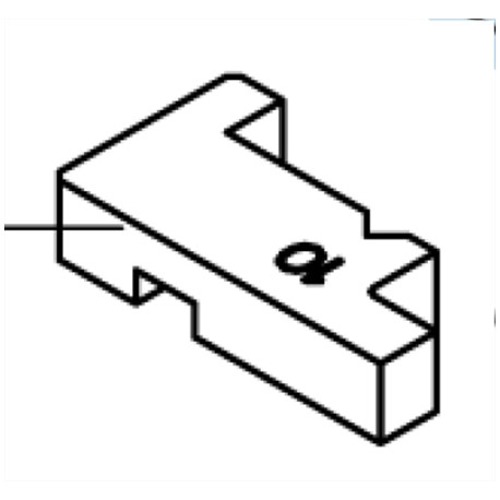 MUL-T-Lock 9 PPL-C-LAT-PKR-SH Latch Key Retaining For Pop C-Series Padlocks-Short