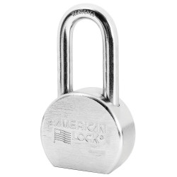 American Lock A701D Solid Steel Padlock, 2" Shackle, Commercial Carded