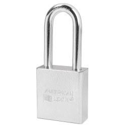 American Lock A5201D Solid Steel Padlock, 2" Shackle, Commercial Carded