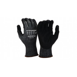 Pyramex GL603DPC5 Micro-Foam Nitrile Gloves w/ Dotted Palm