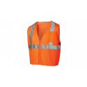 Pyramex RVZ2120SE Type R - Class 2 Self Extinguishing Hi-Vis Orange Safety Vest