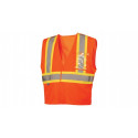 Pyramex RVHL2720BR Type R - Class 2 Hi-Vis Orange Safety Vest w/5 Point Break