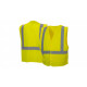 Pyramex RVHL2910 Hi-Vis Lime Vest w/Plain Bag