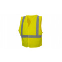 Pyramex RVHL2910 Type R - Class 2 Hi-Vis Lime Safety Vest w/Plain Bag