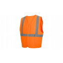 Pyramex RVHL2920 Type R - Class 2 Hi-Vis Orange Safety Vest w/Plain Bag