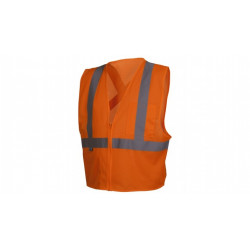 Pyramex RCZ2120 Hi-Vis Orange Safety Vest w/Reflective Tape