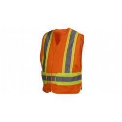 Pyramex RCA2720SE Hi-Vis Orange Safety Vest - Self Extinguishing