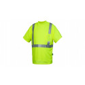 Pyramex RTSHS2110 Type R - Class 2 Hi-Vis Lime Short Sleeve Heat Sealed T-Shirt