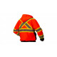 Pyramex RCSZH3320 Hi-Vis Orange Canadian Premium Zipper Sweatshirt
