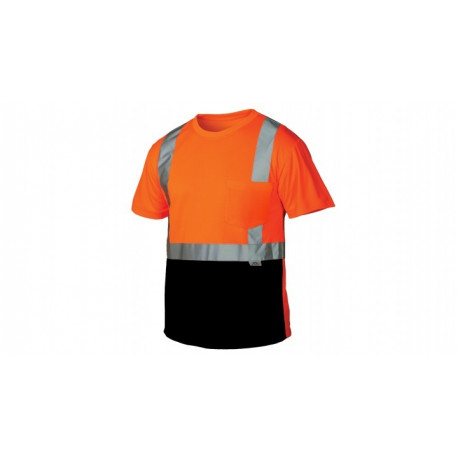 Pyramex RTS2120B Hi-Vis Orange T-Shirt w/Black Bottom