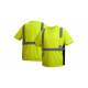 Pyramex RTS2310 Hi-Vis Lime T-Shirt w/Broken Heat Sealed Tape