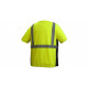 Pyramex RTS2310 Hi-Vis Lime T-Shirt w/Broken Heat Sealed Tape
