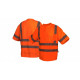 Pyramex RTS3420 Class 3 Hi-Vis Orange T-Shirt w/Heat Sealed Tape