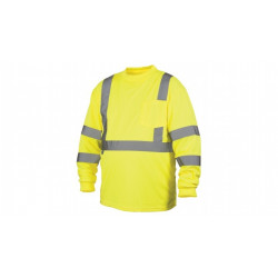 Pyramex RLTS3110 Hi-Vis Lime Long Sleeve T-Shirts