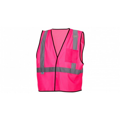Pyramex RV1270 Pink Vest- Enhanced Visibility w/Reflect