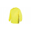 Pyramex RLTS3110NS Hi-Vis Lime Long Sleeve T-Shirt w/No Tape
