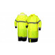 Pyramex RRWC3110 PU/Poly 48" Premium Hi-vis Rainwear Coat