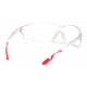 Pyramex SP6510S Achieva Clear Lens w/Pink Temple Tips
