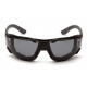 Pyramex SBG96 Endeavor Plus Safety Glasses- Black & Gray Temples with Foam Padding
