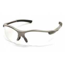 Pyramex SG3710D Fortress Safety Glasses Clear Lens w/Gray Frame