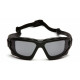 Pyramex SB70 I-Force Slim Safety Glasses Dual Pane w/Black Temples/Strap