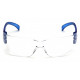 Pyramex SN4110S Intruder Clear-Hardcoated Lens w/Blue Temples