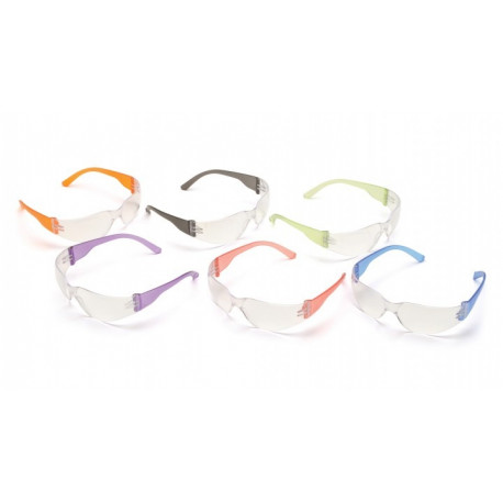 Pyramex S4110SNMP Mini Intruder Clear Lens w/Assorted Temple Colors