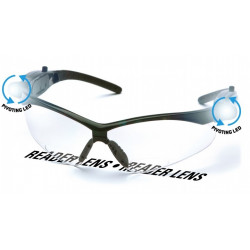Pyramex SB6310STPLED PMXTREME Readers Safety Glasses w/Black Frame & Pivoting LED Temples
