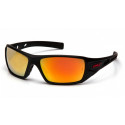 Pyramex SBRF10445D Velar Ice Orange Mirror Lens Safety Glasses w/Black & Red Frame