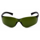 Pyramex S25 Ztek Safety Glasses w/Green Tinted Temples