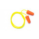 Pyramex DP1001 Yellow Corded Taper Fit Disp Plug, Orange