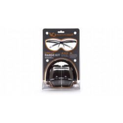 Pyramex VGCOMBO8610 Ever-Lite Black Frame/Clear Lens with PM8010 Gray Earmuff
