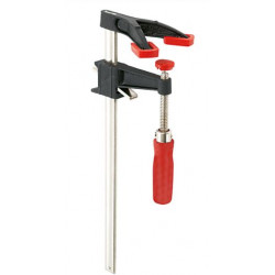Bessey DHBC Clamp, Woodworking, Double Jaw, Clutch Style, Swivel Pads, 3-1/2" Throat Depth, 400 lb