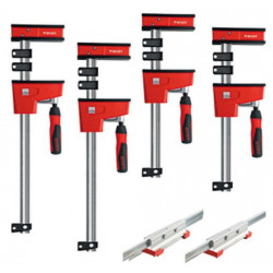 Bessey KREX2450 Parallel Clamp Kit, 2-24", 2-50" K Body Clamps and 4 x KBX20