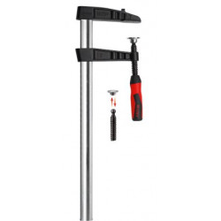Bessey TGK4.5 Clamp, Woodworking, F-Style, 2K Handle, Replaceable Pads, 4.5 Throat Depth, 1540 lb