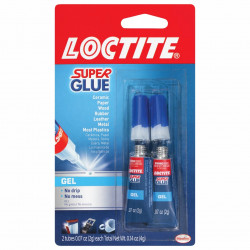 Loctite 1255800 Super Glue Gel, 2x3g tube, Finish-Clear