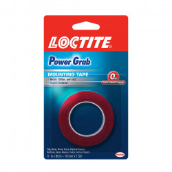 Loctite 1360350 Power Grab Outdoor Mounting Tape, Size-0.75" x 60", Finish-Clear