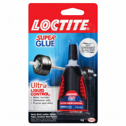 Loctite 1647358 Super Glue Ultra Control Liquid, 4g Bottle, Finish-Clear