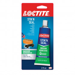 Loctite 212220 Stik'N Seal Indoor Adhesive, 2 oz Tube, Finish-Clear